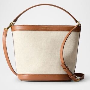 Veronica Beard Small Canvas Bucket Bag NWOT